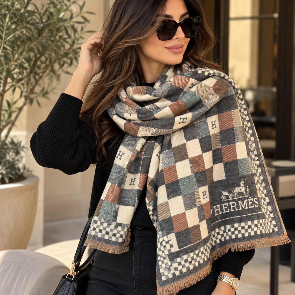 Hermès Chashmere Scarf