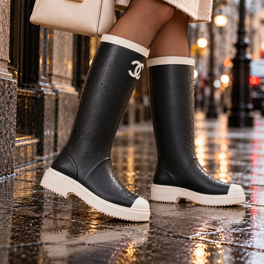 Chanel High Rain Boots