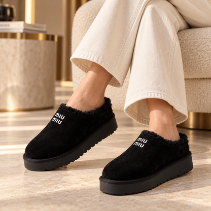 Miu Miu Suede Slippers