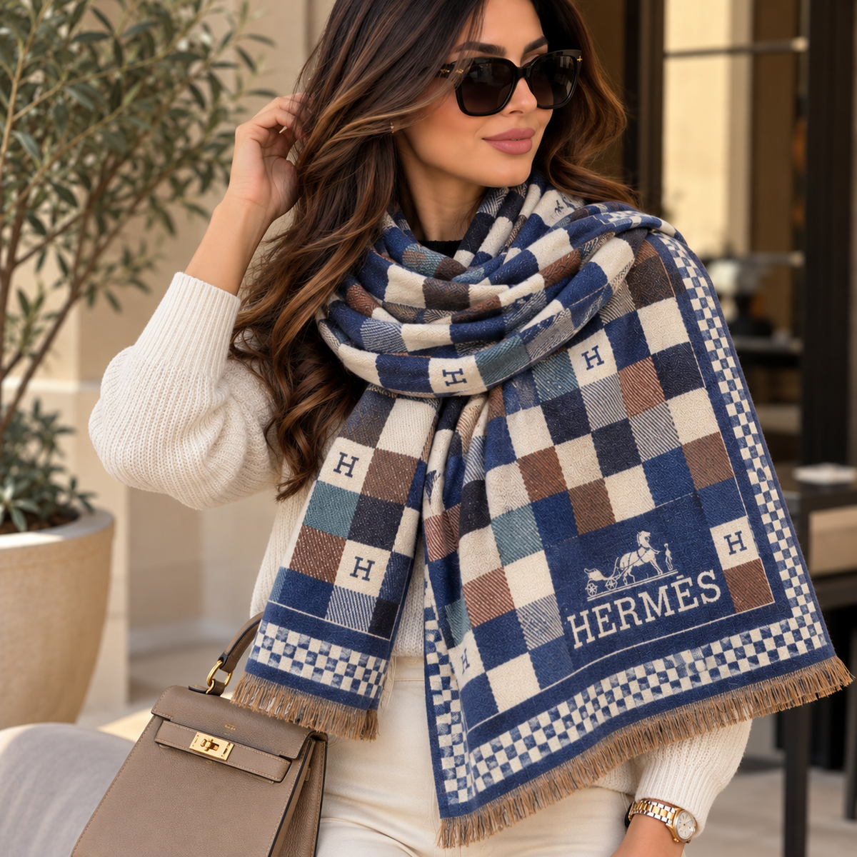 Hermès Chashmere Scarf