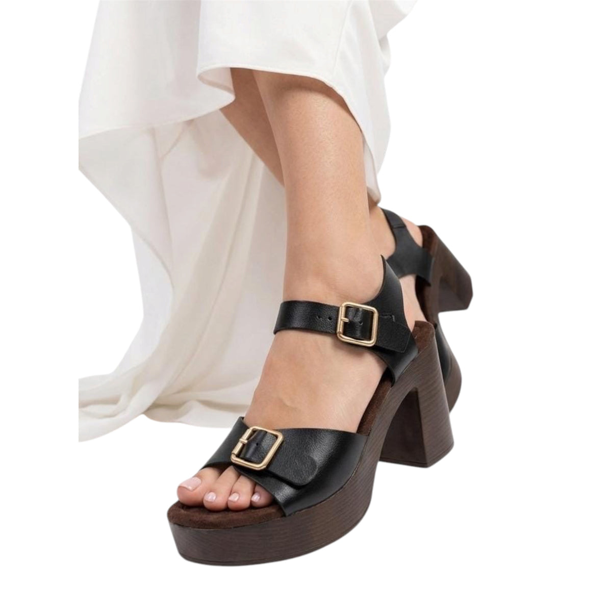 Two-Part Heeled Sandals
