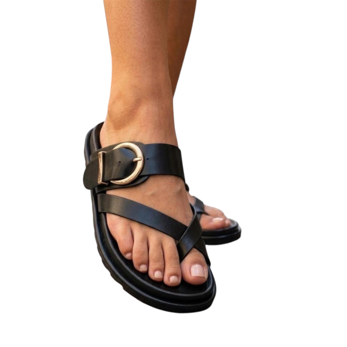 Corina Flat Crossover Sandal