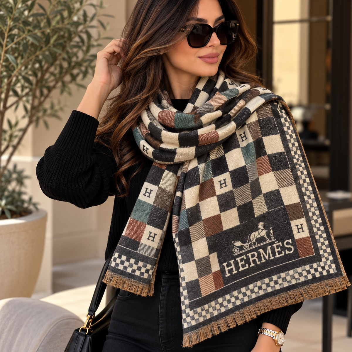 Hermès Chashmere Scarf