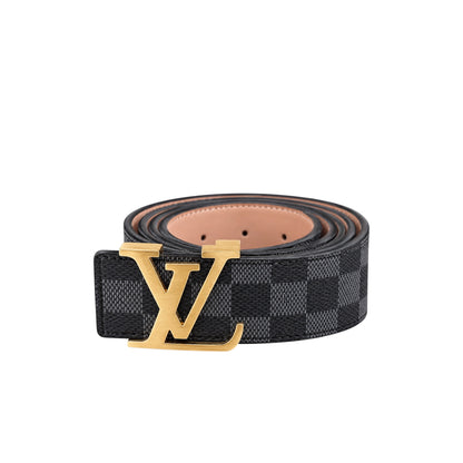 Black LV damier Belt