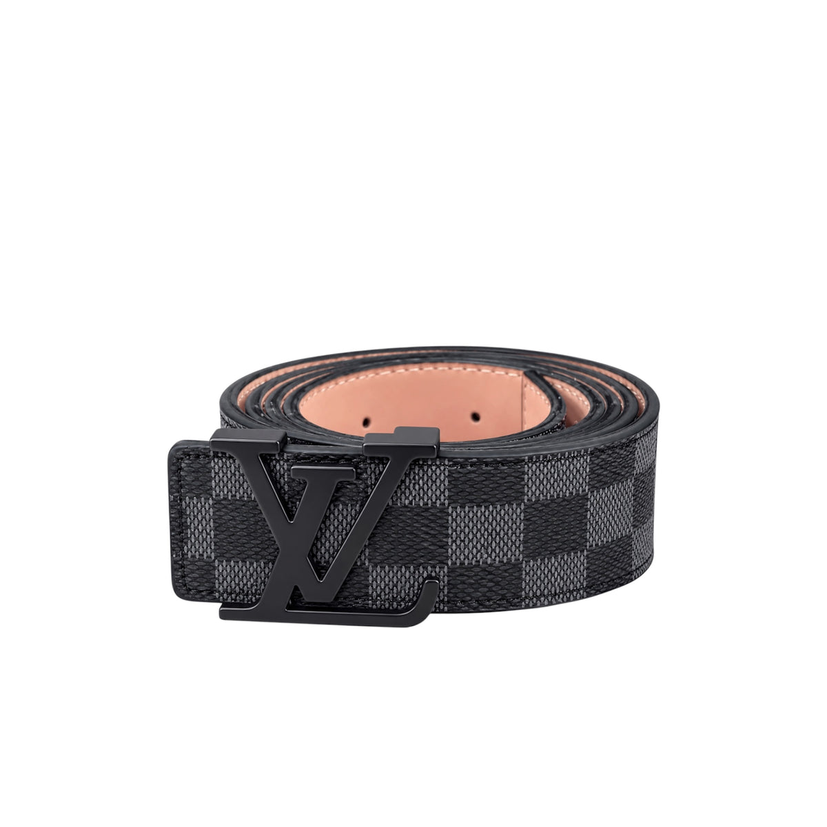 Black LV damier Belt