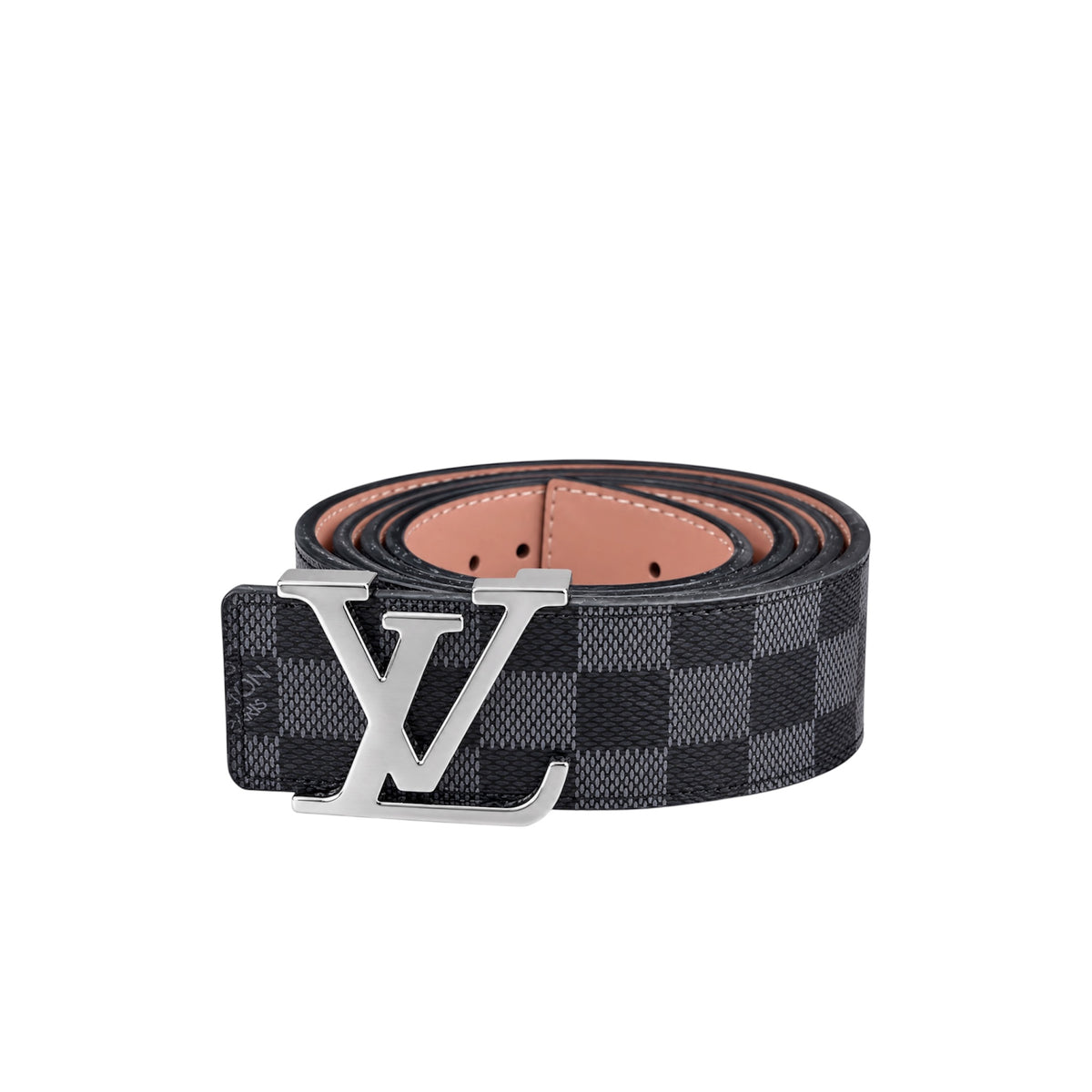 Black LV damier Belt