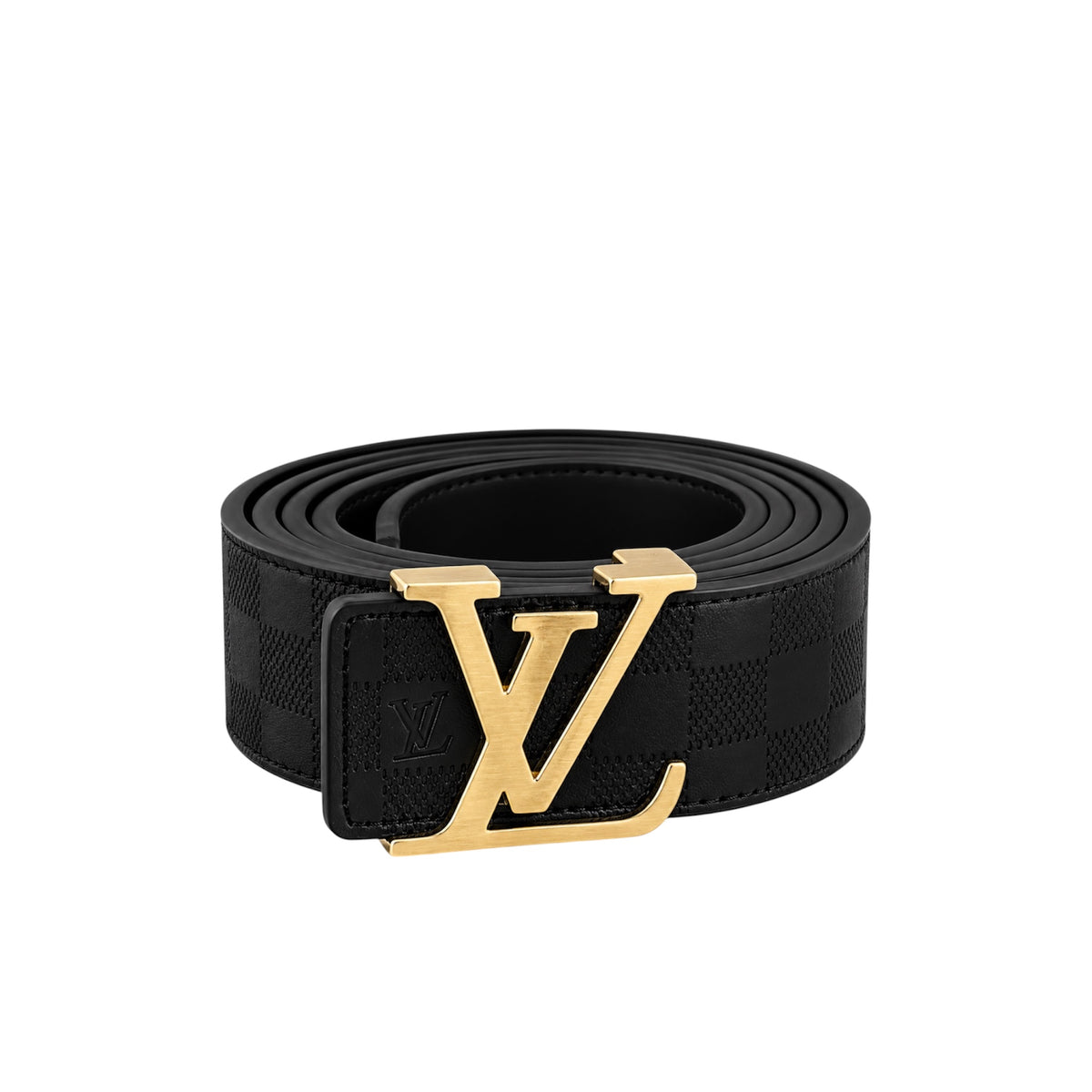 Black LV damier Belt