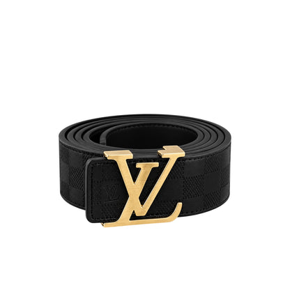 Black LV damier Belt