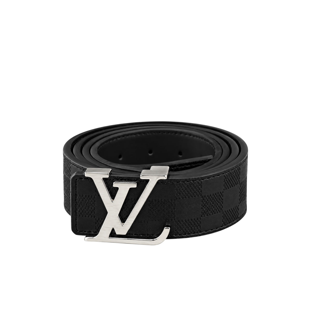 Black LV damier Belt