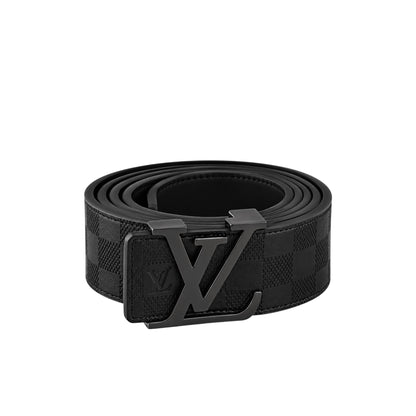 Black LV damier Belt