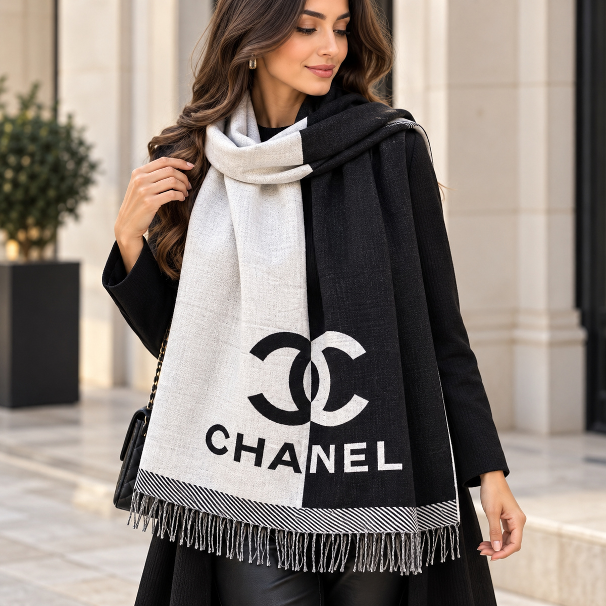 Chanel cashmere scarf