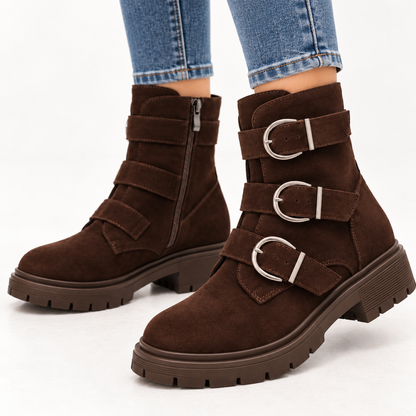 Triple Buckle Boots