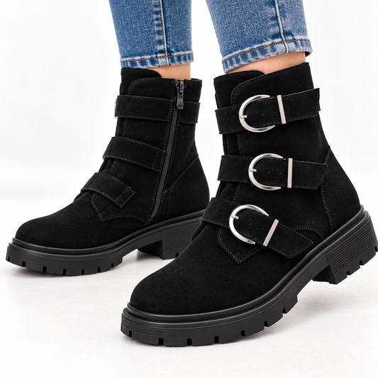 Triple Buckle Boots