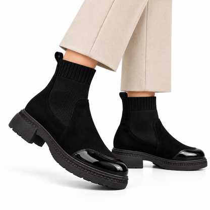 Glossy Sock Boots
