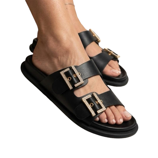Double buckles Sandals